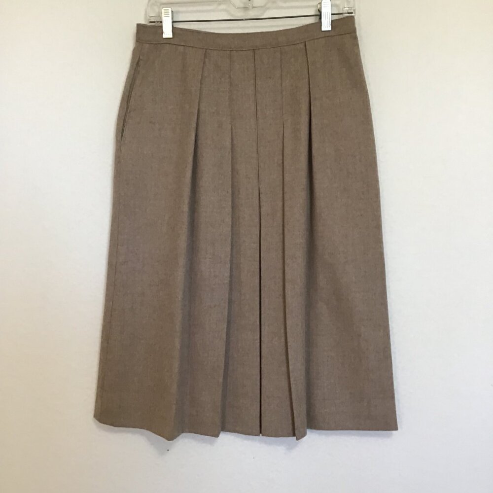 Vintage Eaton Pleated Wool Skirt Size 16